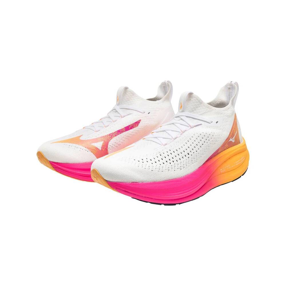 NEW MIZUNO unisex neo vista 2 hanabi running shoes in white